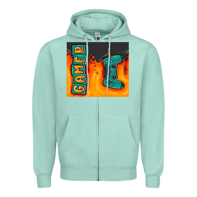 Gamer Zipper Hoodie by MaliasSmallBusiness | Teevron