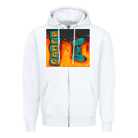 White gamer Zipper Hoodie - MaliasSmallBusiness