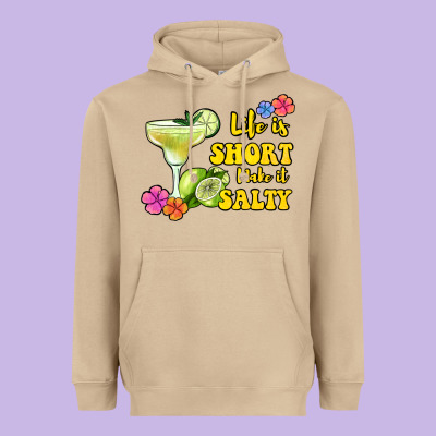 Life Is Short Make It Salty Heavyweight Hoodie Designed By Jasminsmagicworld