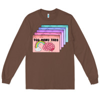 Chestnut too many tabs Long Sleeve Tee - MaliasSmallBusiness