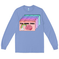 Colony Blue too many tabs Long Sleeve Tee - MaliasSmallBusiness