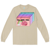 Mushroom too many tabs Long Sleeve Tee - MaliasSmallBusiness