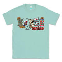 Seafoam western nurse mom Classic Tee - BarkalooDesign