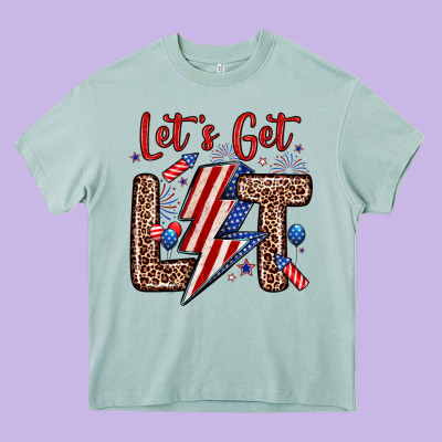 Let S Get Lit Heavy Core Tee Designed By Zillion Design Studio
