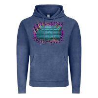 Vintage Denim Aztec Wood Leopard Frame Vintage Hoodie - Bettercallsaul