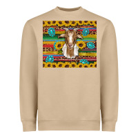 Mushroom goat sunflowers gemstones serape leopard glitter Heavyweight Sweatshirt - Artiststas
