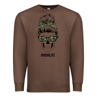 Chestnut Camouflage Pattern Mom Skull Premium Sweatshirt - Bettercallsaul
