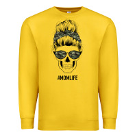 Lemon Camouflage Pattern Mom Skull Premium Sweatshirt - Bettercallsaul