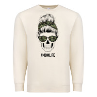 Sandshell Camouflage Pattern Mom Skull Premium Sweatshirt - Bettercallsaul