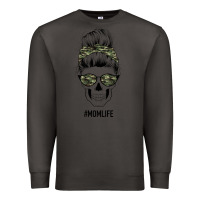 Smoke Camouflage Pattern Mom Skull Premium Sweatshirt - Bettercallsaul