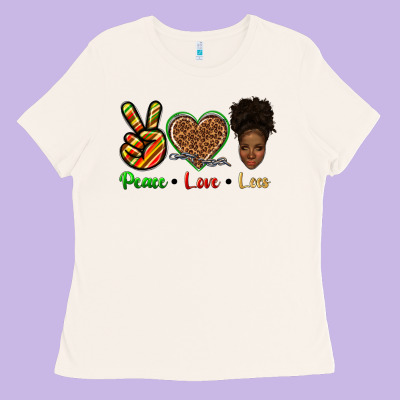Ladies Tee peace love locs