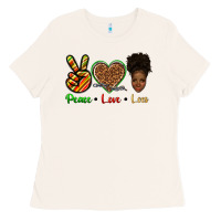 Bone peace love locs Ladies Tee - texasbilliewilder