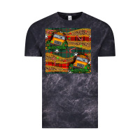 Cloud Black christmas school bus seamless pattern Vintage Tee - BundleAndBundleShop