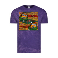 Cloud Purple christmas school bus seamless pattern Vintage Tee - BundleAndBundleShop