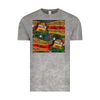 Cloud Rock christmas school bus seamless pattern Vintage Tee - BundleAndBundleShop
