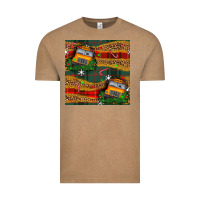 Christmas School Bus Seamless Pattern Vintage Tee | Teevron