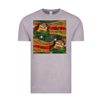 Vintage Zinc christmas school bus seamless pattern Vintage Tee - BundleAndBundleShop