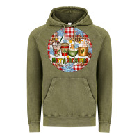 Vintage Olive Merry Christmas Coffee Cups Vintage Hoodie - Artiststas