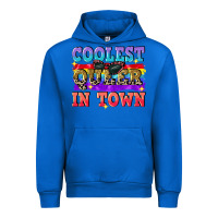 Cobalt Coolest queer in town Urban Hoodie - CowGirlArtShop