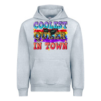 Heather Grey Coolest queer in town Urban Hoodie - CowGirlArtShop