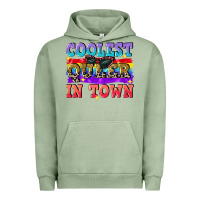 Pigment Oil Green Coolest queer in town Urban Hoodie - CowGirlArtShop