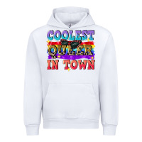 White Coolest queer in town Urban Hoodie - CowGirlArtShop