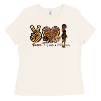 Bone peace love melanin Ladies Tee - texasbilliewilder