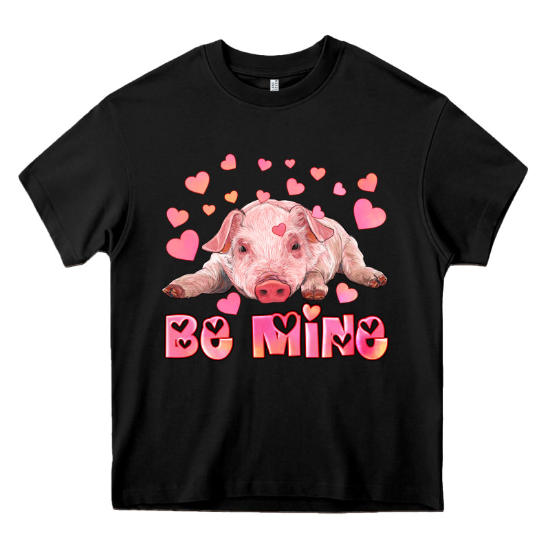 Be Mine Baby Pig Heavy Core Tee by RanaPortraitStore | Teevron
