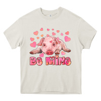 Cream be mine baby pig Heavy Core Tee - RanaPortraitStore