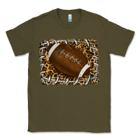 Army Green leopard american football backround Classic Tee - RanaPortraitStore