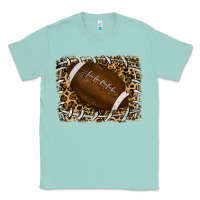 Seafoam leopard american football backround Classic Tee - RanaPortraitStore