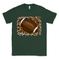 Sports Green leopard american football backround Classic Tee - RanaPortraitStore