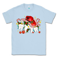 Dusty Blue dental Christmas teeth and candies Classic Tee - AdoDesignShop