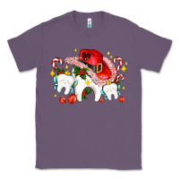 Lavender dental Christmas teeth and candies Classic Tee - AdoDesignShop