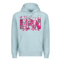 Blue Mist breast cancer lpn licensed practical nurse Premium Hoodie - JahusDesignShop