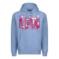 Colony Blue breast cancer lpn licensed practical nurse Premium Hoodie - JahusDesignShop