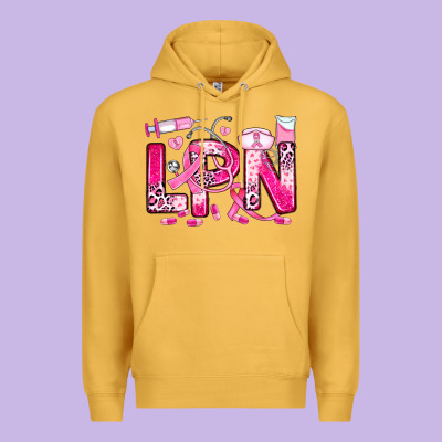 Breast Cancer Lpn Licensed Practical Nurse Premium Hoodie Designed By Jahusdesignshop
