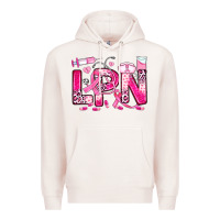 Pale Pink breast cancer lpn licensed practical nurse Premium Hoodie - JahusDesignShop