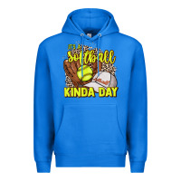 True Royal It's a Softball kinda day leopard Premium Hoodie - NancyCooperArtShop