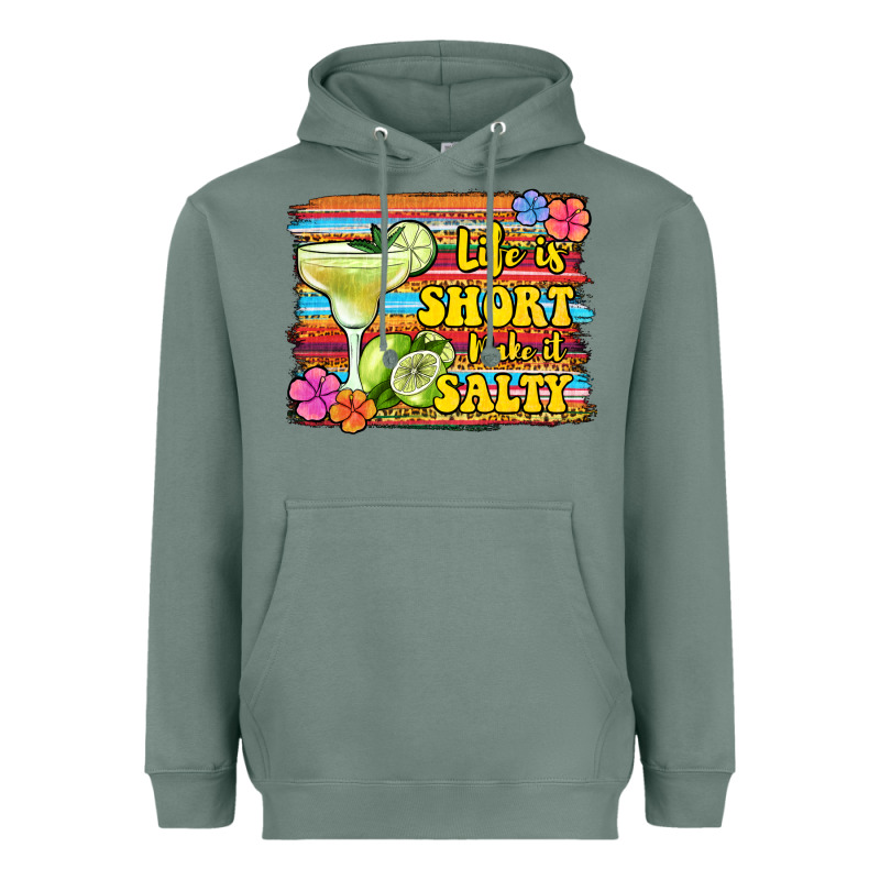 Life Is Short Make It Salty Heavyweight Hoodie by Jasminsmagicworld | Teevron