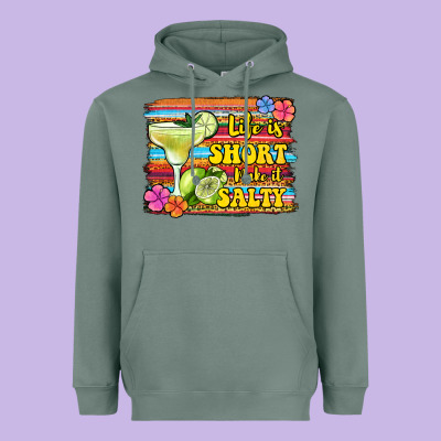 Life Is Short Make It Salty Heavyweight Hoodie Designed By Jasminsmagicworld