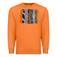 Carrot Western Cowhide Glitter Aztec Leopard Pattern Brushstroke Premium Sweatshirt - Bettercallsaul