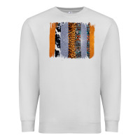 Dove Grey Western Cowhide Glitter Aztec Leopard Pattern Brushstroke Premium Sweatshirt - Bettercallsaul