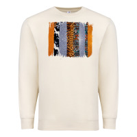 Sandshell Western Cowhide Glitter Aztec Leopard Pattern Brushstroke Premium Sweatshirt - Bettercallsaul