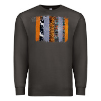 Smoke Western Cowhide Glitter Aztec Leopard Pattern Brushstroke Premium Sweatshirt - Bettercallsaul
