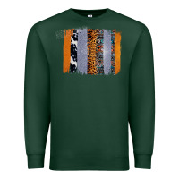 Sports Green Western Cowhide Glitter Aztec Leopard Pattern Brushstroke Premium Sweatshirt - Bettercallsaul