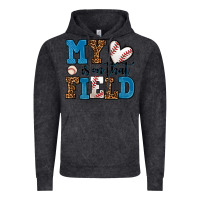 Vintage Black my heart is on that field baseball Vintage Hoodie - AdoDesignShop