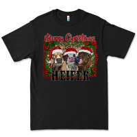 Black merry christmas heifer Premium Tee - RanaPortraitStore