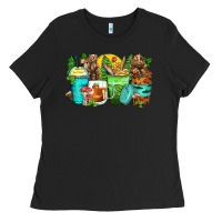 Black bear coffee cups Ladies Tee - Zillion Design Studio