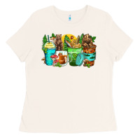 Bone bear coffee cups Ladies Tee - Zillion Design Studio